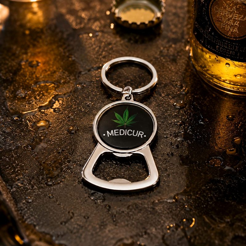 Medicur bottle opener keyring
